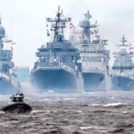 Яхта ГУМРФ «Акела» - участник военно-морского парада
